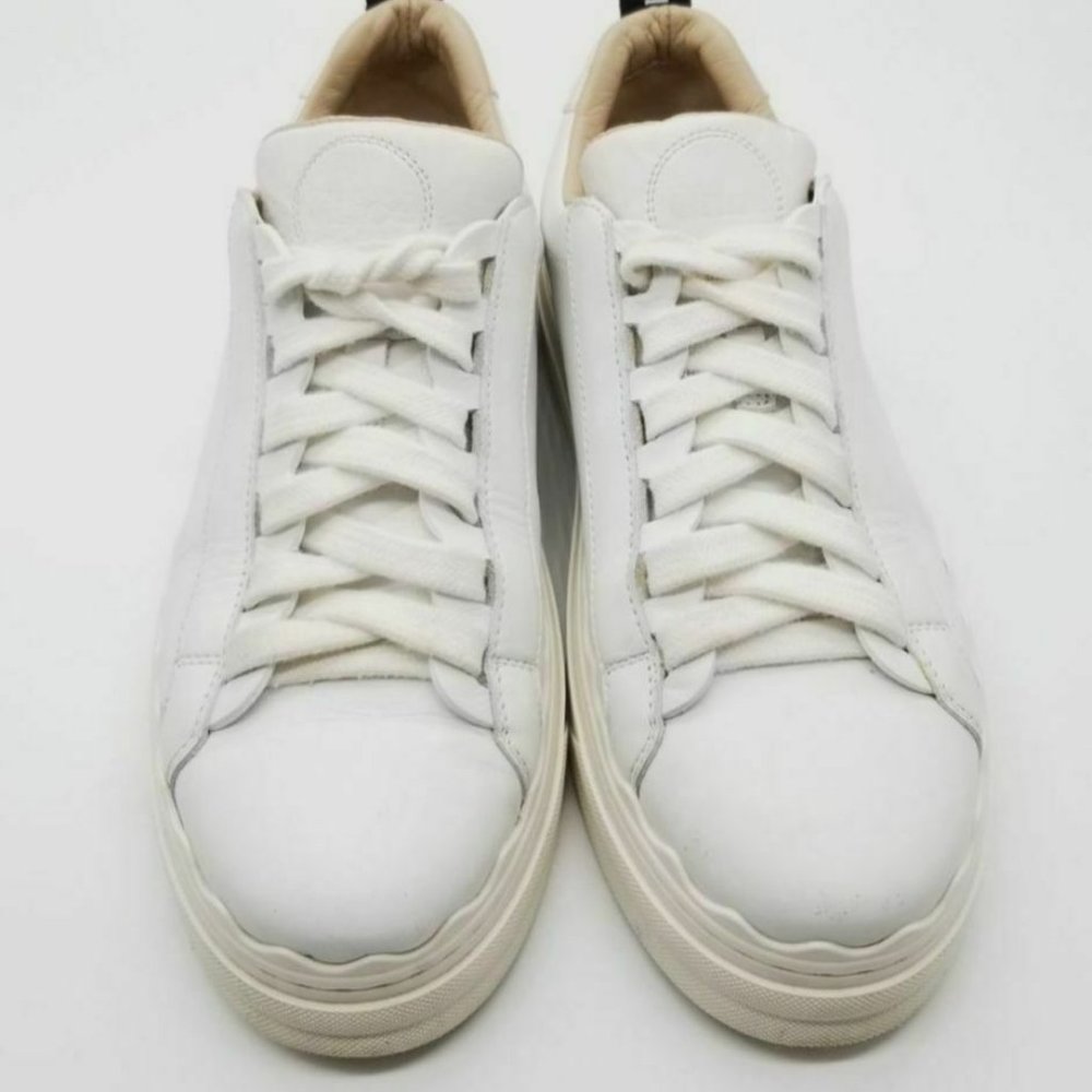 Chloe Women's White Lace-up Low Top Athletic Sneak